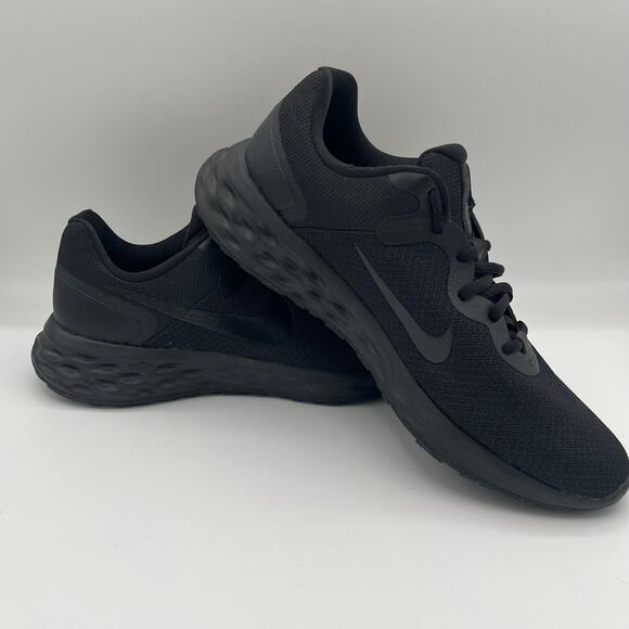 NIKE Running Shoes, Size 10, Black Lace Up - Picture 4 of 7